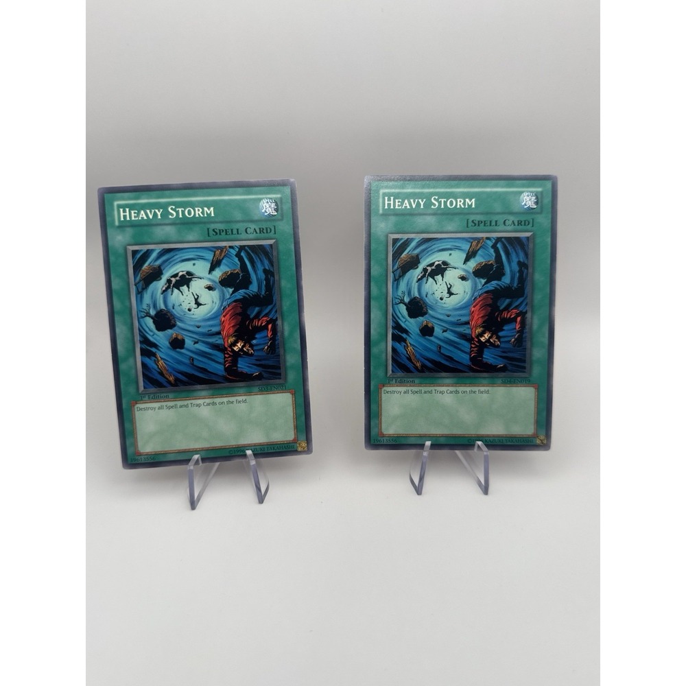 Yu-Gi-Oh! Heavy Storm 1st Edition Lot SD3-EN021 SD4-EN019 Vintage Common